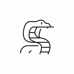 coiled snake icon sign vector