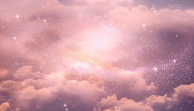 pastel pale pink galaxy abstract spiritual background