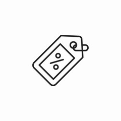 discount label icon sign vector