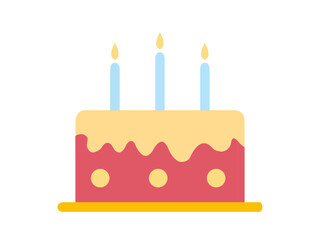birthday cake with candles