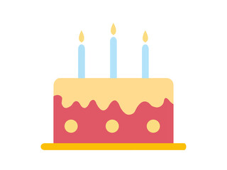 birthday cake with candles