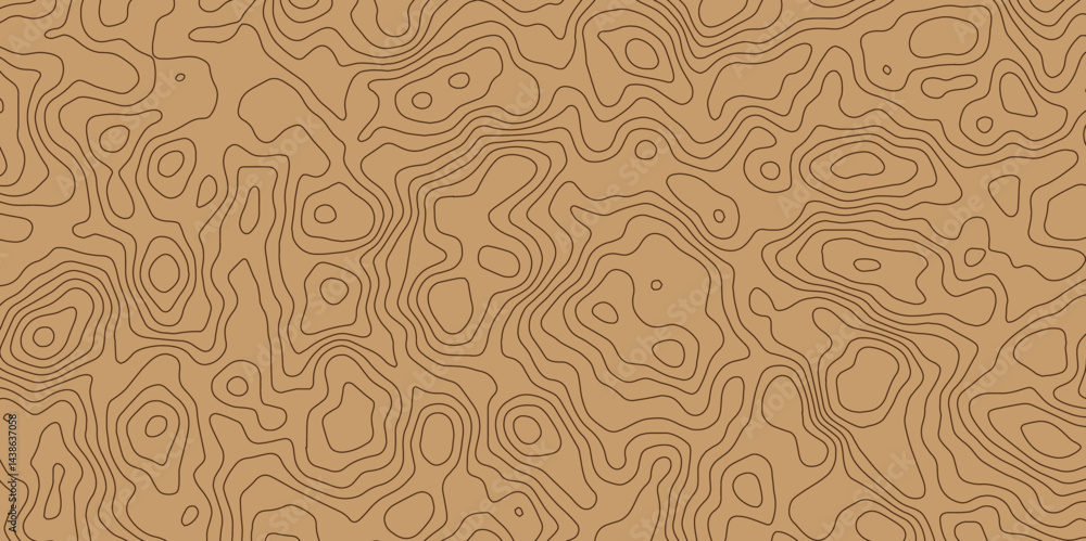 Poster topographic stylized wavey line essential for effectively communicating the focus and scope of a con
