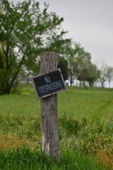 No Trespassing Sign