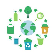 Zero Waste Lifestyle Concept