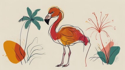 Minimalist summer party concept design.