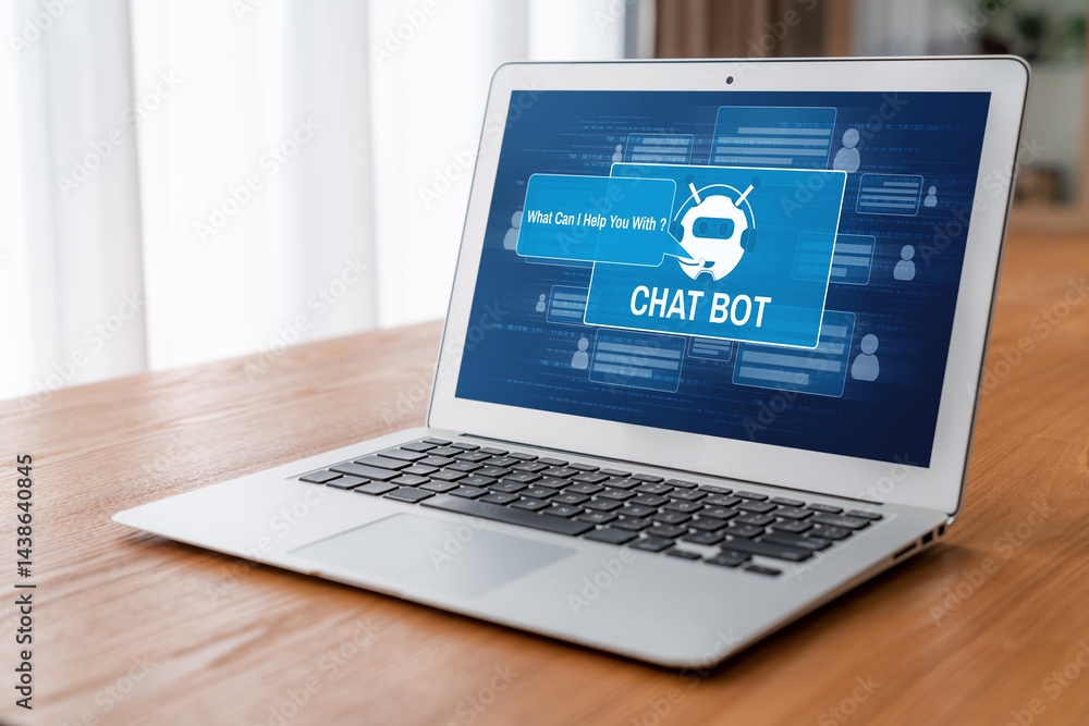 Poster chatbot software application for modish online business that automatically reply to customer questio