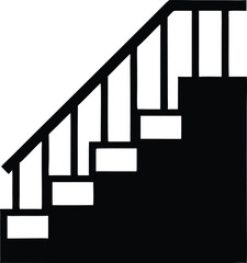 stairs outline icon. furniture vector illustration