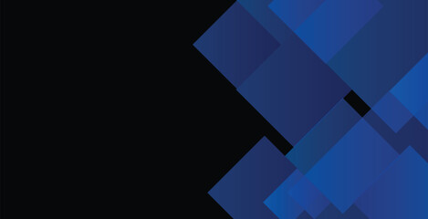 Abstract blue geometric banner design background