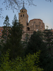 Fototapeta premium Photograph of the Cathedral of El Salvador, in Albarracín, Teruel, Spain