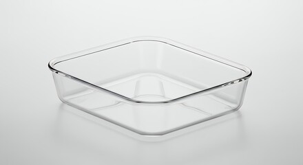 Clear plastic storage container