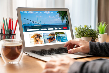 Online travel agency website for modish search and travel planning offers deal and package for...
