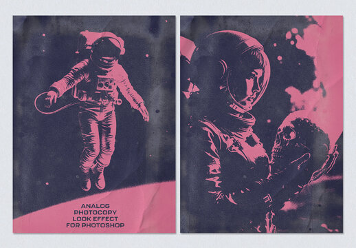 Analog Photocopy Look Effect for Photoshop