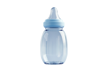 baby bottle isolated on transparent background.