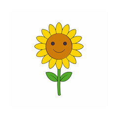 Beautiful Flower Vector Clipart Elegant Floral Designs on White Background