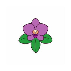 Fototapeta premium Beautiful Flower Vector Clipart Elegant Floral Designs on White Background
