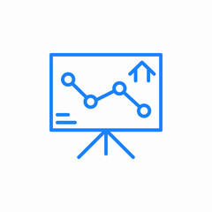 graph arrow chart icon sign vector