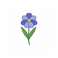 Beautiful Flower Vector Clipart Elegant Floral Designs on White Background