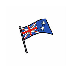 Fototapeta premium World Flags Vector Clipart International Flag Designs on White Background