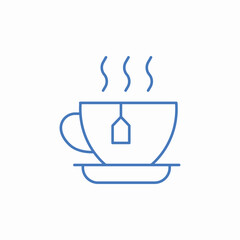 hot tea cup icon sign vector