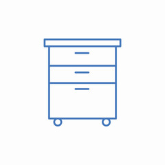 kitchen wall shelves icon sign vector