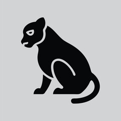 Abstract Panther Face Art