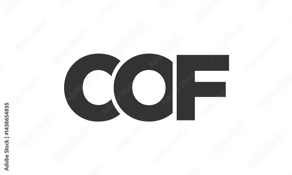 Poster cof logo design template with strong and modern bold text. initial based vector logotype featuring s