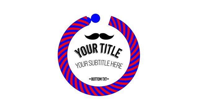 Barber Shop Animated Emblem Title Intro