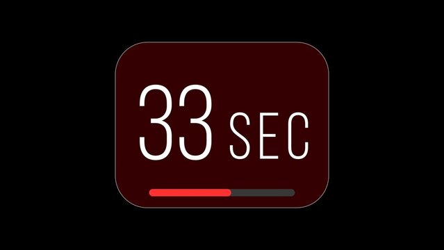 60 Seconds Infographic Countdown Timer