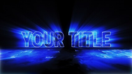 Radiation Neon Light Underground Title Intro