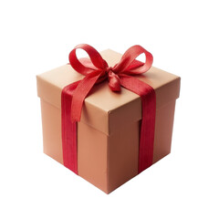 Fototapeta premium square gift box isolated on transparent background