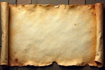 Close-up, weathered parchment, thorny crown detail, antique aesthetic, weathered, object
