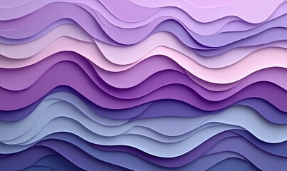 Obraz premium Layered lilac ripples create soothing waves