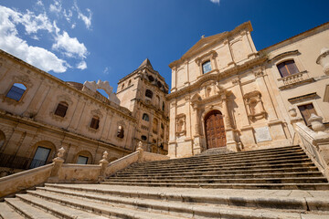 View of the churches of San Francesco d'Assisi all'Immacolata and the rear of the church of San...