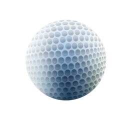 Golf ball vector illustration isolated on white background. Sports game equipment. Golf game