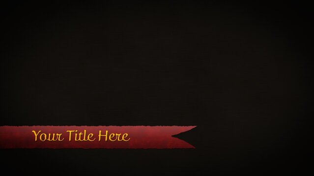 Medieval Banner Waving Flag Animated Lower Third