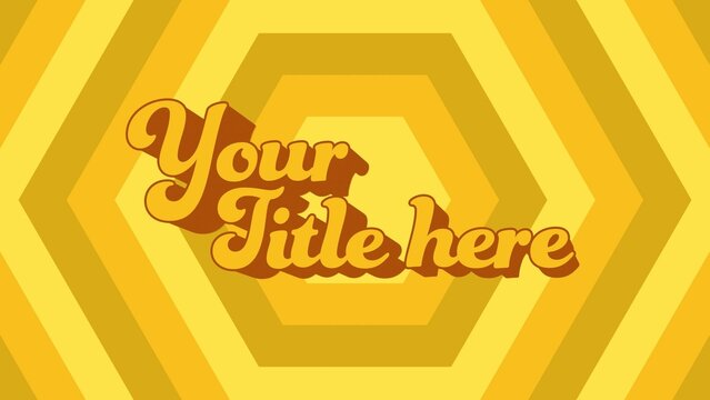 Old School 70s Television Program Title Intro