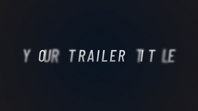 Mysterious Cinematic Trailer Title Intro