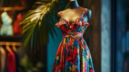 vibrant colorful dress 