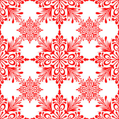 simple seamless abstract red and white pattern, texture