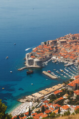 Experience the stunning aerial view of Dubrovniks Old Town and the beautiful Adriatic coast