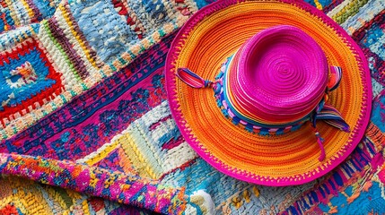colorful sun hat