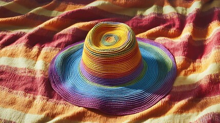 colorful sun hat
