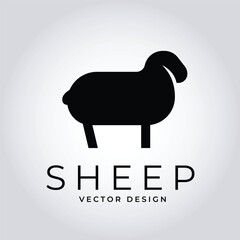 Simple Black Sheep Logo – Minimalist Vector Animal Symbol for Organic Wool, Sustainable Fashion, and Eco Conscious Brands
