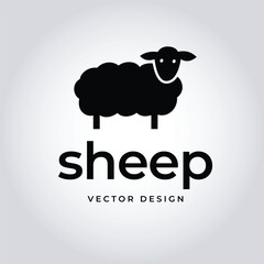 Minimalist Sheep Logo Vector in Black – Modern Line Art Emblem for Sustainable Clothing, Organic Farming, and Nature-Themed Branding
