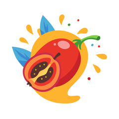 cartoon fruit character