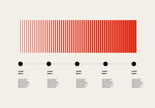 Project Progress Infographic Template with Bars