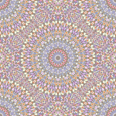Geometrical abstract flower mandala ornament pattern background