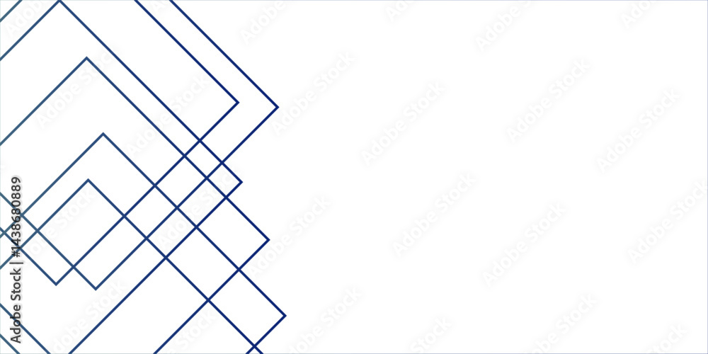 Poster abstract white background with blue lines. modern and dynamic seamless retro pattern business concep