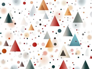 Abstract geometric pattern with triangles and circles