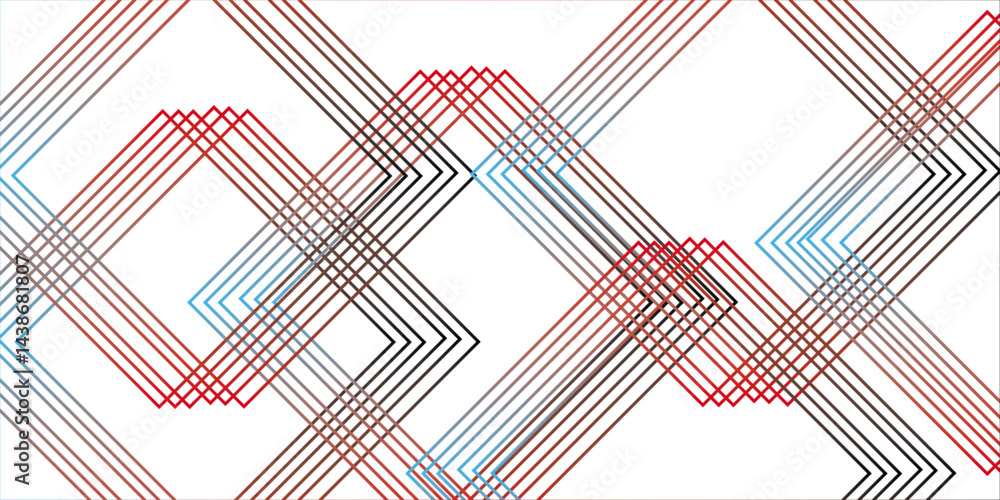 Poster abstract background with gray & red square shapes. futuristic architecture concept with digital geom